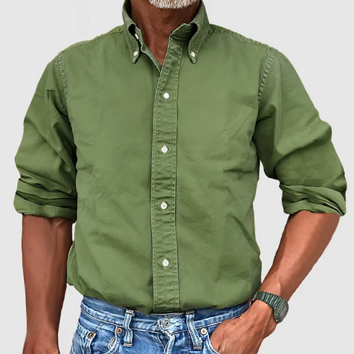 James Long-Sleeve Buttoned Casual Shirt