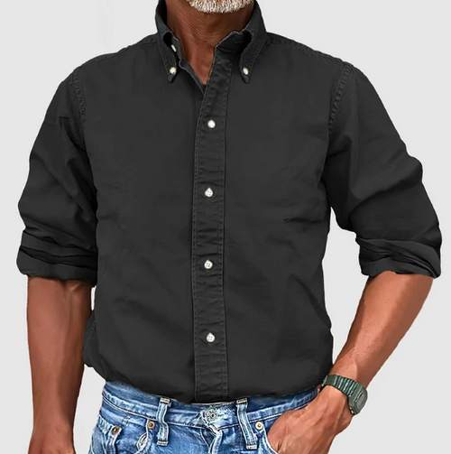 James Long-Sleeve Buttoned Casual Shirt