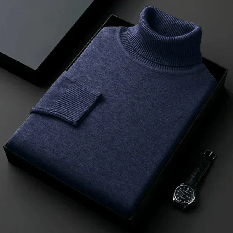 Franco - Cozy Knit Turtleneck Sweater