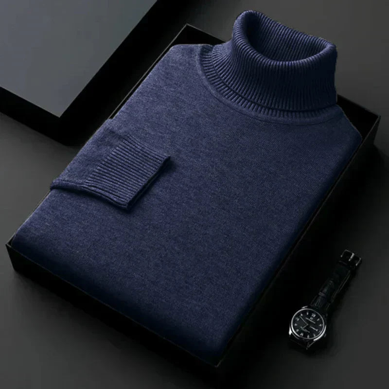 Franco - Cozy Knit Turtleneck Sweater