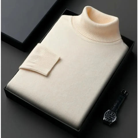 Franco - Cozy Knit Turtleneck Sweater