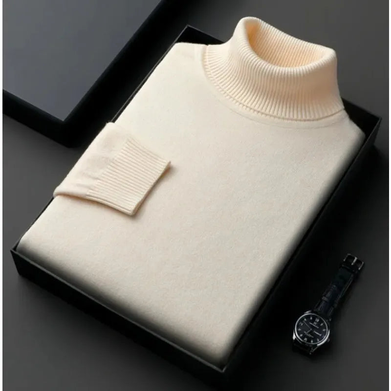 Franco - Cozy Knit Turtleneck Sweater
