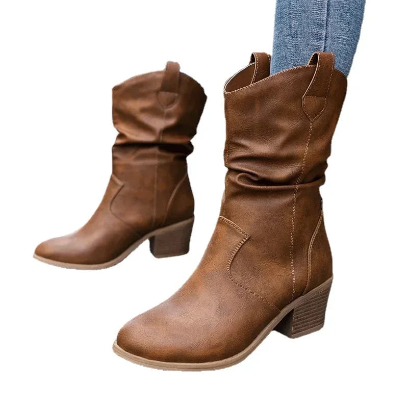 Jordan Classic Mid-Calf Western Boot with Comfort and Style