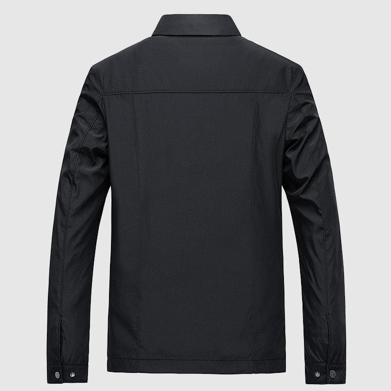 Sean- Solid Color Loose Lapel Jacket