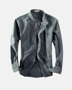 Kenji - Casual Stand Collar Shirt
