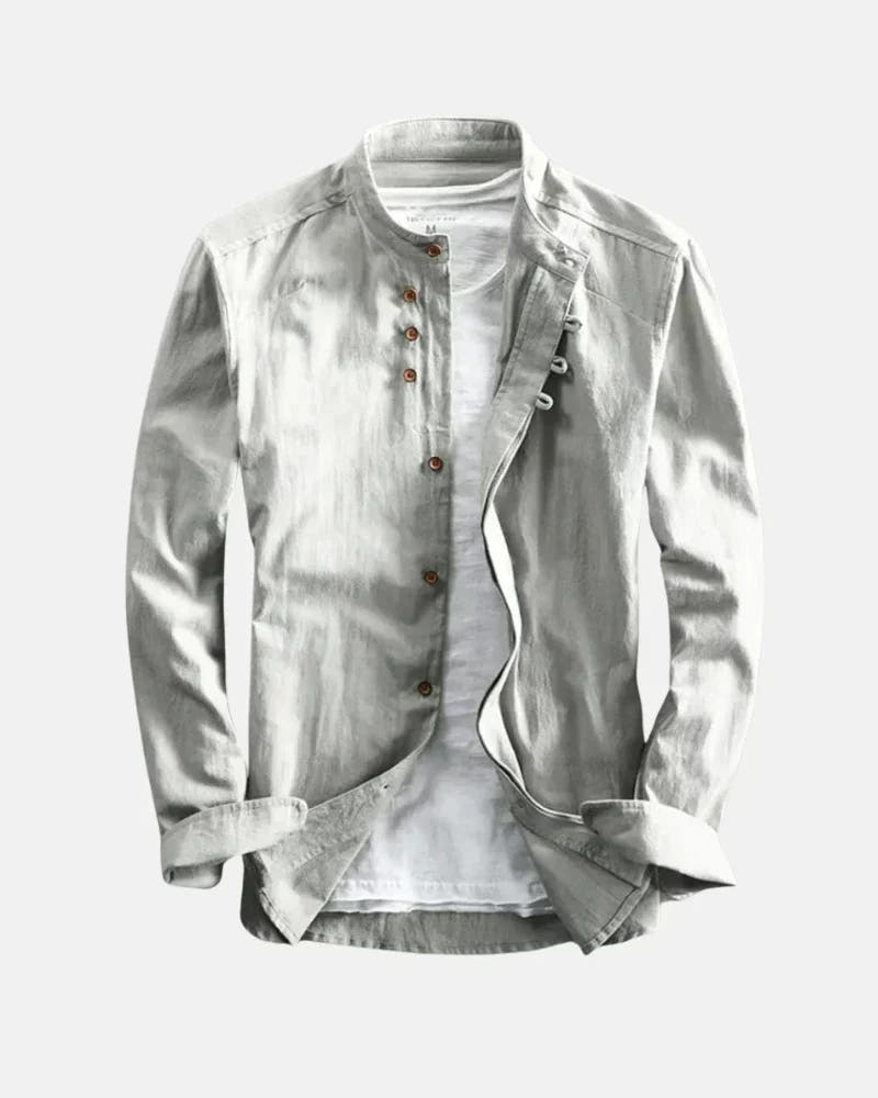Kenji - Casual Stand Collar Shirt