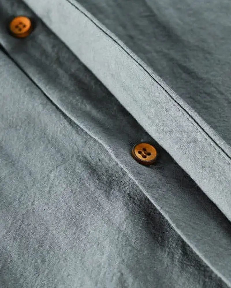 Kenji - Casual Stand Collar Shirt