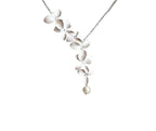 Kendall | Vintage Silver Flower Necklace for Women for Classic Charm