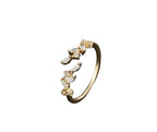 Phoebe | Gold Zirconia Ring for Women for Dazzling Radiant Glow