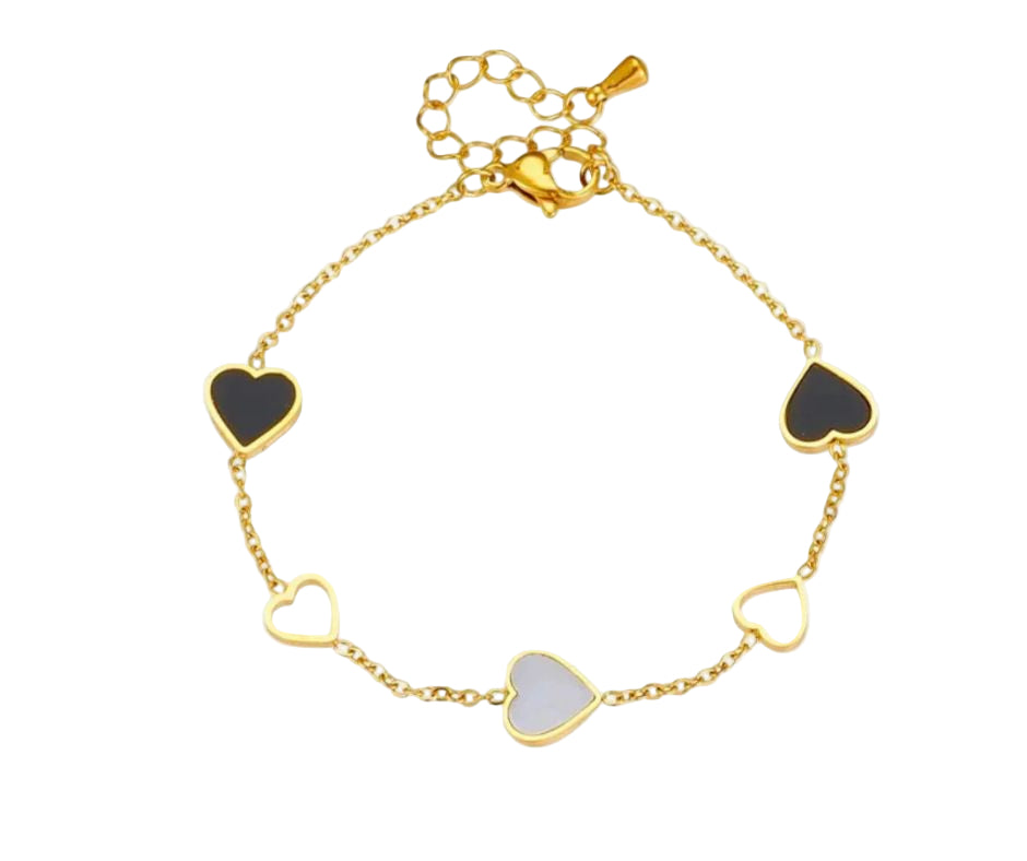 Rebecca | Gold Plated Heart Bracelet for Women for Romantic Elegance