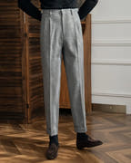 Carlo - High Waist Straight Leg Trousers