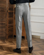 Carlo - High Waist Straight Leg Trousers