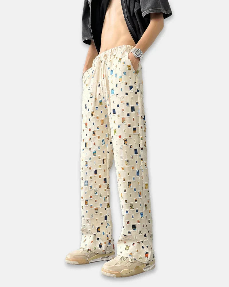 Rowan - Plaid Ripped Trousers