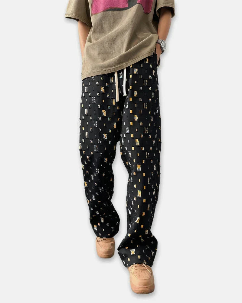 Rowan - Plaid Ripped Trousers