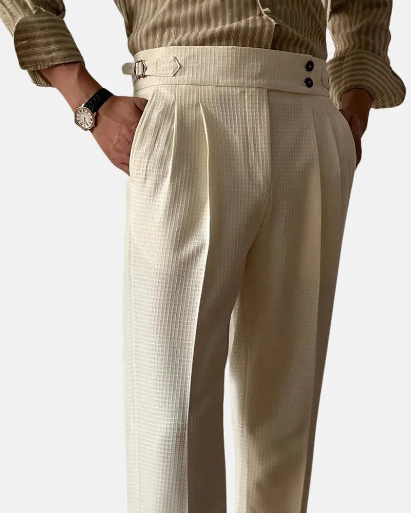 Astin - Waffle High Waist Trousers