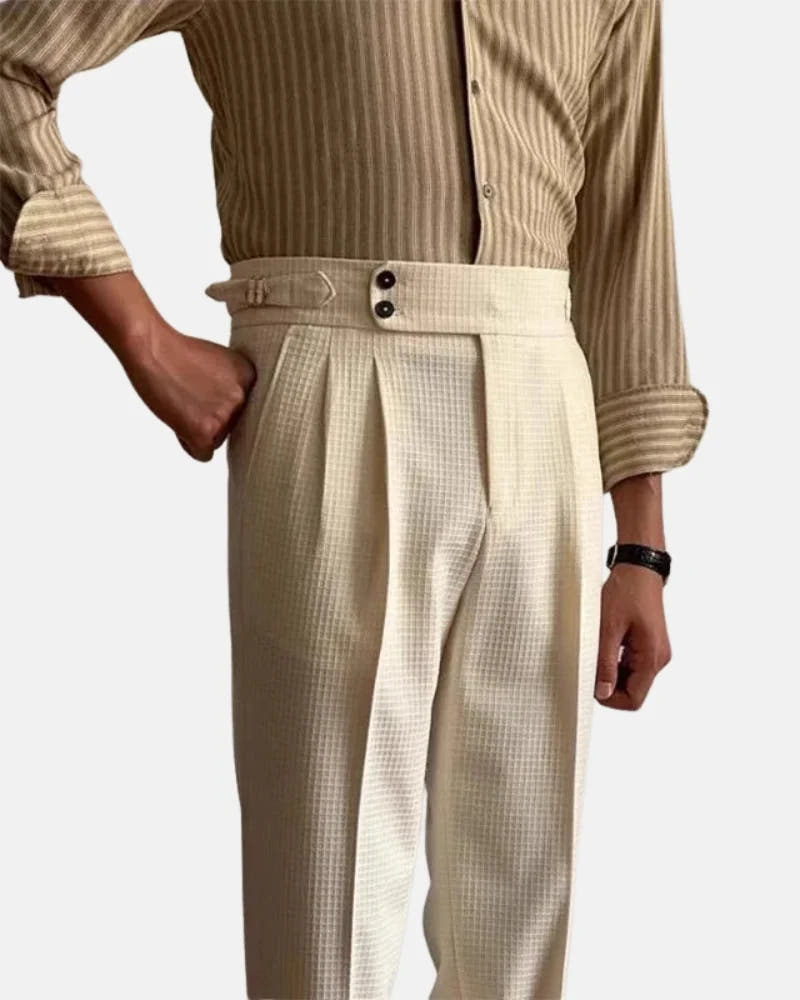 Astin - Waffle High Waist Trousers