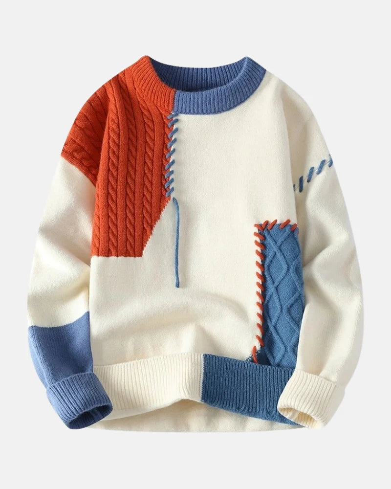 Cormac- Colorblock Pullover Sweater