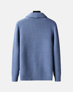 Wayne - Lapel Button Cardigan Sweater