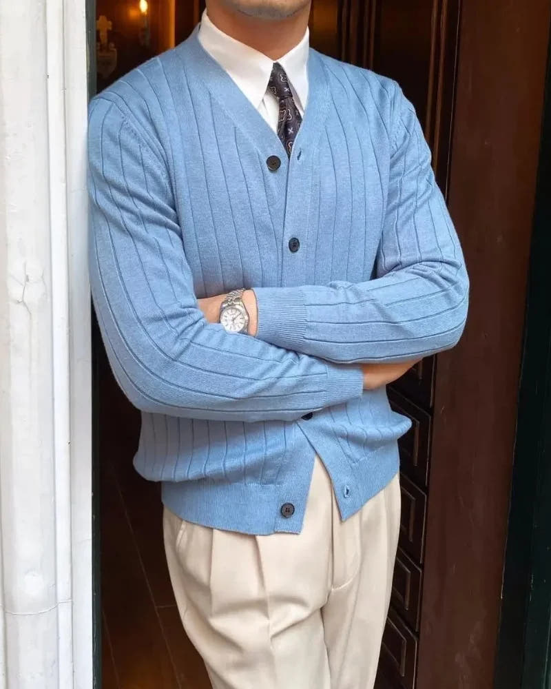 Shelton - Knit Ribbed Cardigan