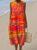 Desiree Sunset Horizon Midi Dress