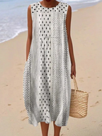 Jacqueline Playful Polka Modern Midi Dress