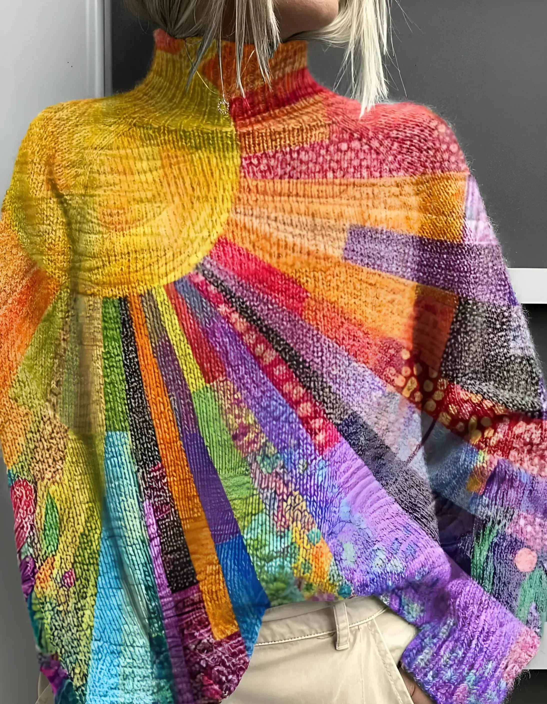 Celu - Vibrant Turtleneck Sweater