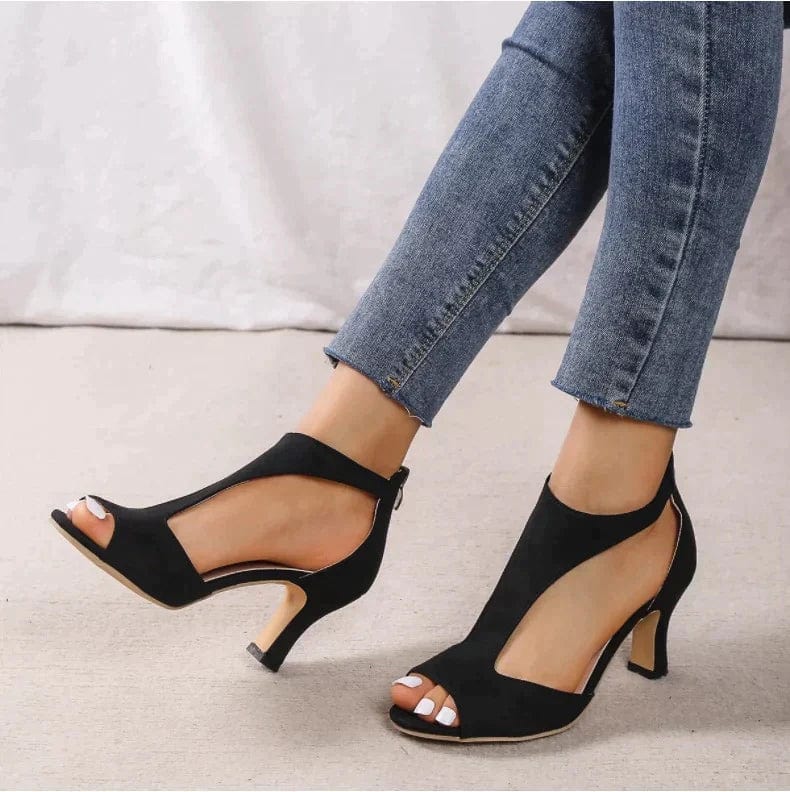 Moira – Zippered High Heeled Sandals