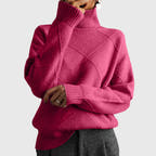 Alondra | Bold Geometric Turtleneck Sweater
