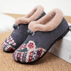 Ariella Embroidered All-Day Cosy Comfort Slippers