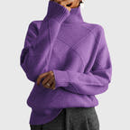 Alondra | Bold Geometric Turtleneck Sweater