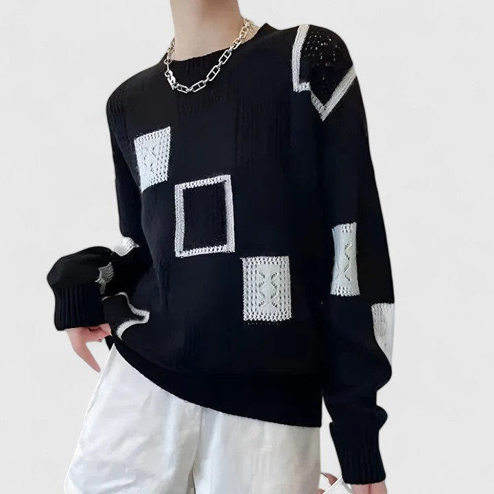Heidi Soft Textured Open-Knit Sweater