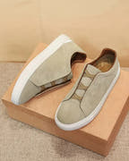 Larkin - Suede Lace-Up Sneakers