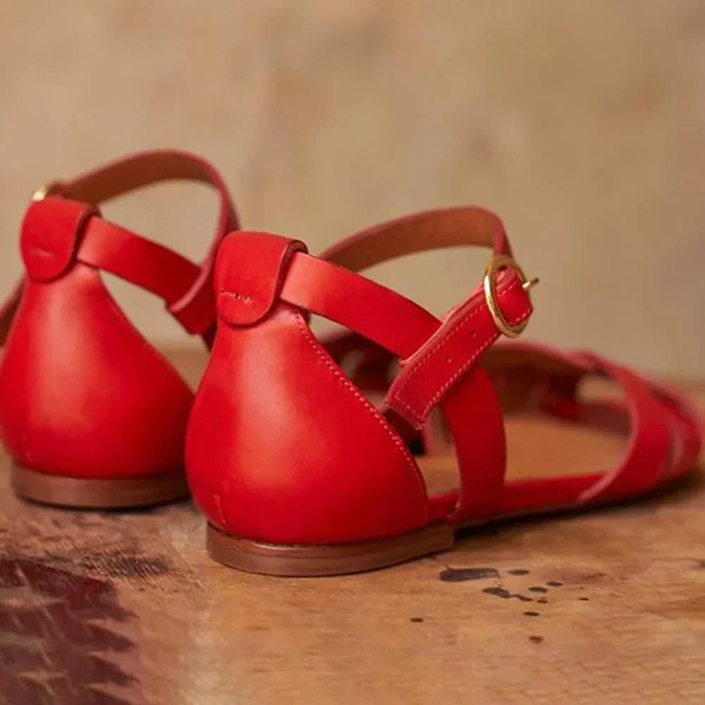 STRAPPY FLAT SANDALS