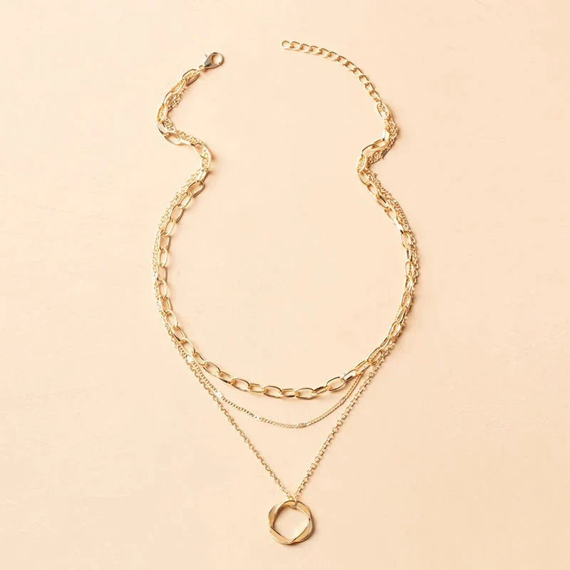 Alexis | Layered Pendant Necklace for Women for Vintage Radiant Style