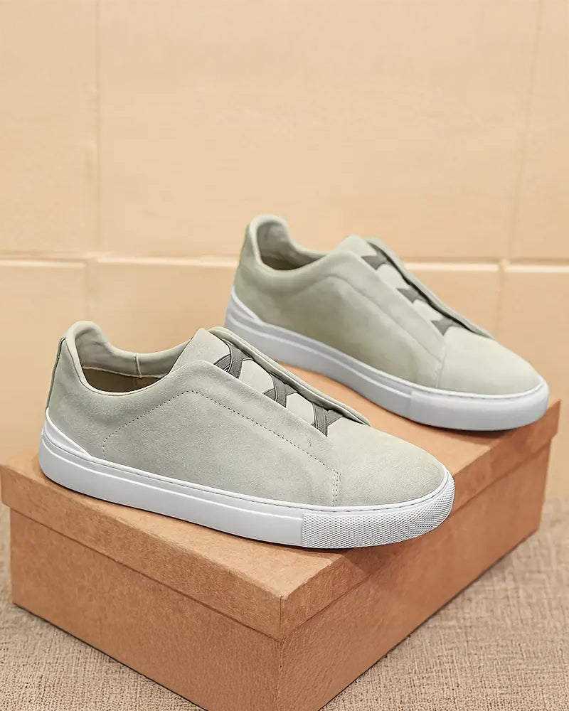 Larkin - Suede Lace-Up Sneakers
