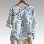 Christie | Button Detail Top for Women with Relaxed Fit