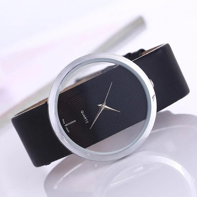 Lucy | Transparent Dial Quartz Watch for Women for Sleek and Modern Look