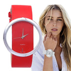 Lucy | Transparent Dial Quartz Watch for Women for Sleek and Modern Look