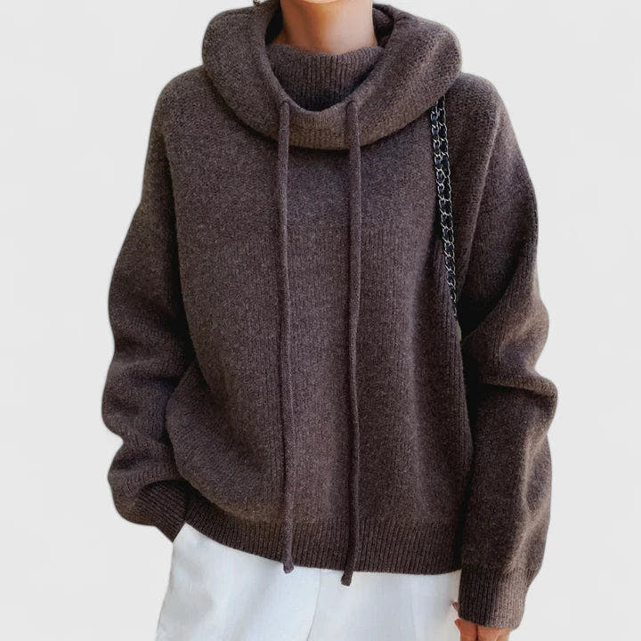 Miley Relaxed-Hood Soft-Flow Hoodie