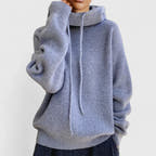 Miley Relaxed-Hood Soft-Flow Hoodie