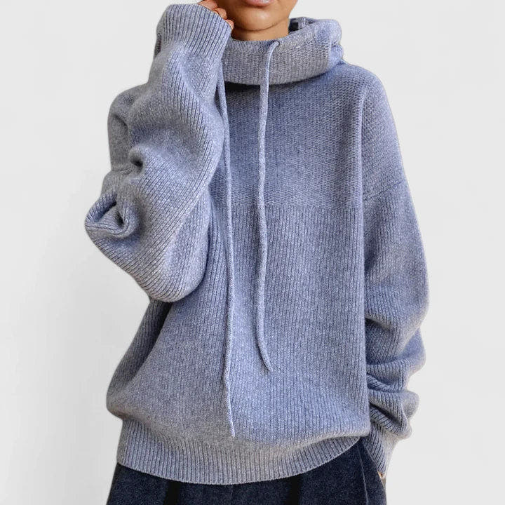 Miley Relaxed-Hood Soft-Flow Hoodie
