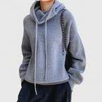 Miley Relaxed-Hood Soft-Flow Hoodie