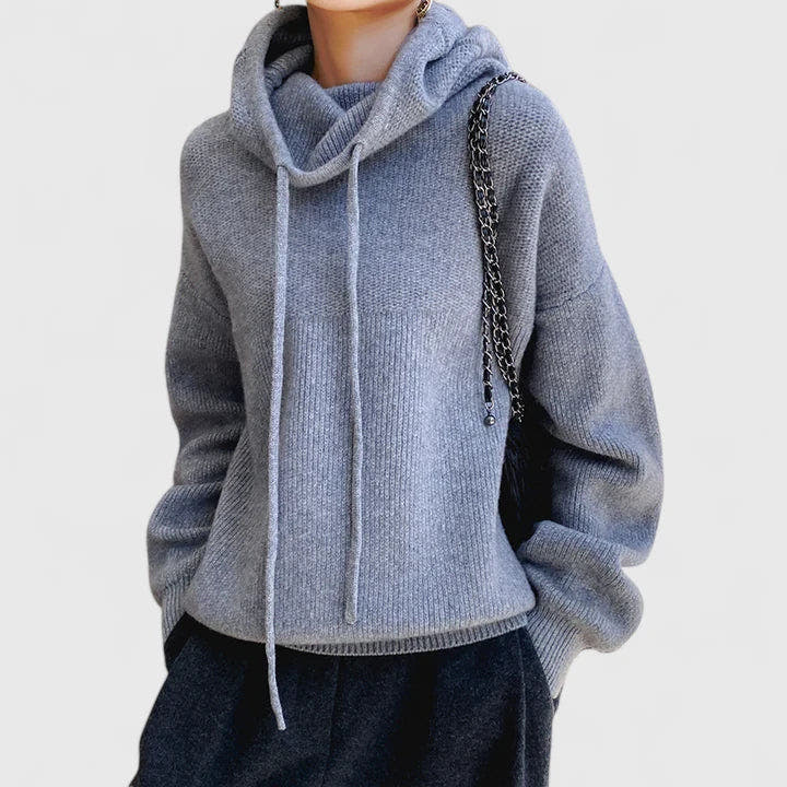 Miley Relaxed-Hood Soft-Flow Hoodie