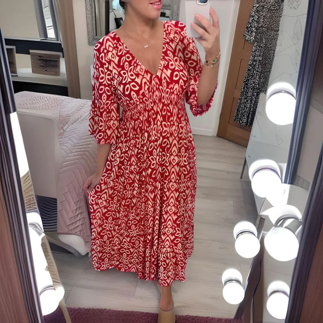 Women’s Boho Dress with Vibrant Style