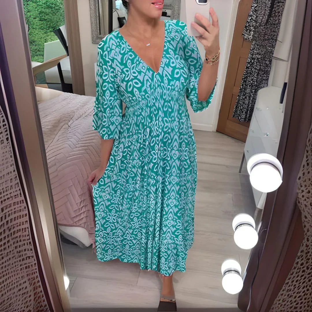 Women’s Boho Dress with Vibrant Style