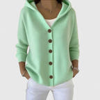 Paige Relaxed-Hood Soft-Drape Cardigan