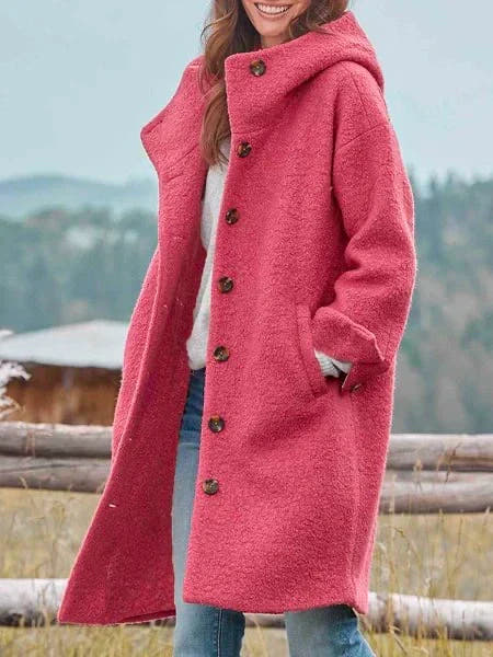 Eliana Cozy Button-Up Outdoor Jacket