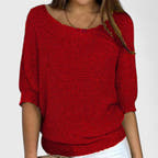 Lilibeth Soft-Drape Batwing Sweater