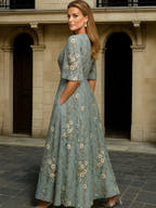 Adina Elegant Belted Boho Dress