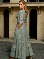 Adina Elegant Belted Boho Dress